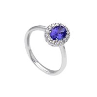 Anello Gioielleria Dossena  Donna Preziosi in Oro bianco Tanzanite 242715TB SONGA